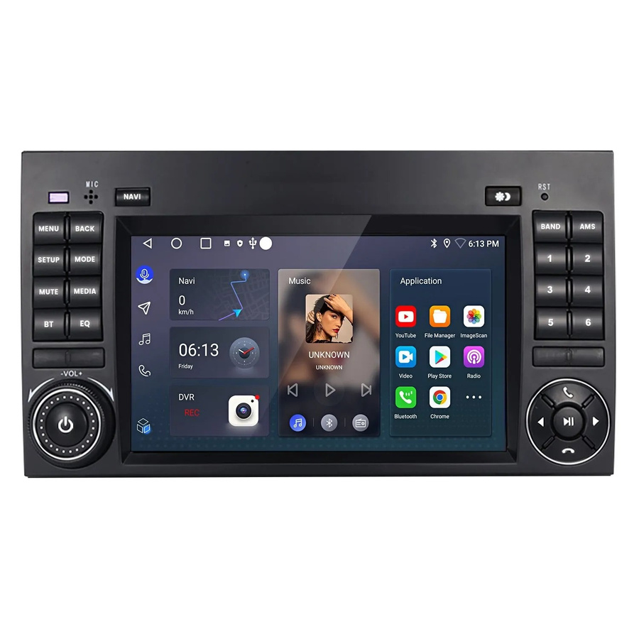 Junsun Autoradio mit Bluetooth in Schwarz für Mercedes Benz Classe A W169, B Klasse W245 sowie Viano und Vito - Bild 2