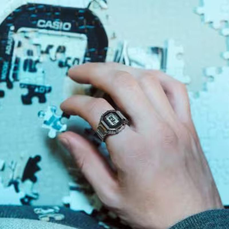 CASIO Ringuhr Edelstahl, Silber, Unisex - Bild 2