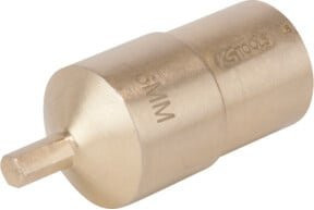KS Tools BRONZEplus Bit-Stecknuss Innensechskant 1/2" 6 mm aus Aluminium-Bronze in Gold - Bild 1