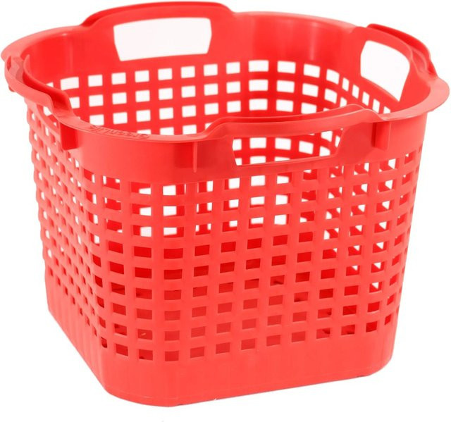 GreenLife Tragekorb 3er Set Rot, stapelbar mit Griffen, Traglast 25 kg - Bild 1