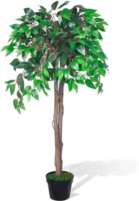 vidaXL Künstlicher Ficus Baum in Grün mit Topf, Höhe: 110 cm - Bild 1