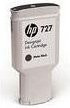 Original HP Tintenpatrone 727 Mattschwarz 300ml C1Q12A - Bild 1