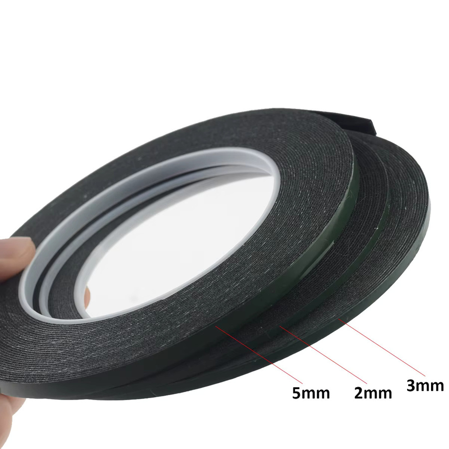 2 Stück Handy LCD Gebogenes Display Glas Gehäuse Abdeckung mit Doppelseitigem Klebeband für Samsung Xiaomi Huawei in Schwarz - Bild 2