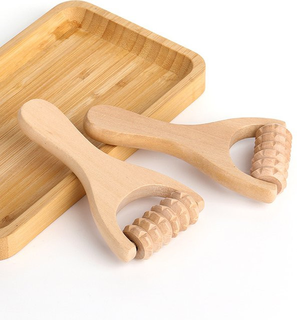 HNKMP Holz-Rollenmassager für Körper, Gesicht, Schulter, Nacken und Hand, Unisex - Bild 1