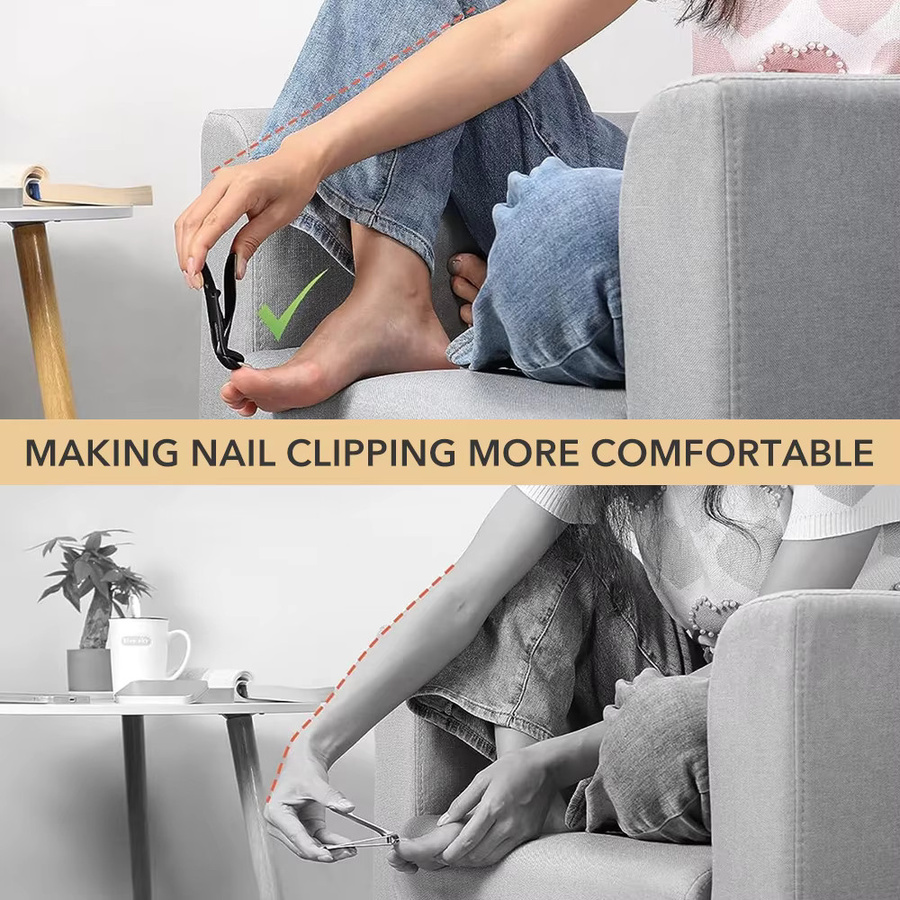 Andvictory Nagelknipser Set mit Nagelfeile, Edelstahl, Glänzend - Bild 4