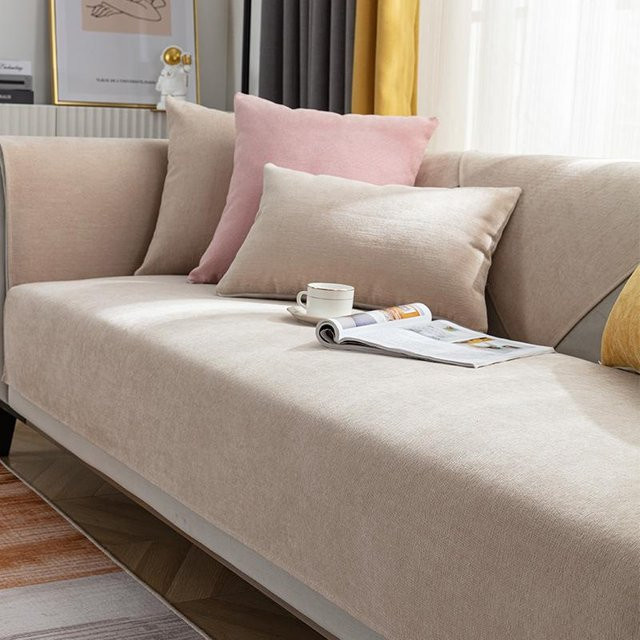 Wasserdichter und kratzfester Sofa Schonbezug von BC-Warm Home in Beige, rutschfest und waschbar, B/T/H: 70 x 70 x 0 cm - Bild 1