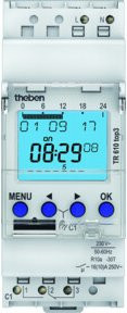 Theben Digitale Zeitschaltuhr TR 610 top3 mit Wochenprogramm für Hutschiene, 230 V/AC - Bild 1