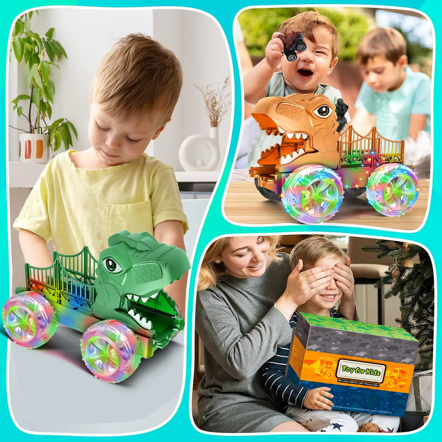 TONERJU T-Rex Dinosaurier-Truck-Spielzeugset, 16-teiliges Set - Bild 5