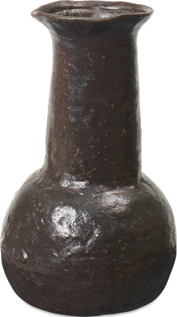 Ferm Living Doro Vase aus Keramik in Braun - Bild 1