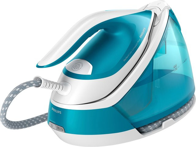 Philips PerfectCare Compact Plus GC7920/20 Dampfbügelstation mit 2400W in Hellblau und Weiß - Bild 2