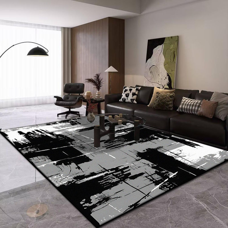 Moderner abstrakter Teppich Karpetti in Mehrfarbig, rutschfest und waschbar, B/B: 80 x 120 cm - Bild 3