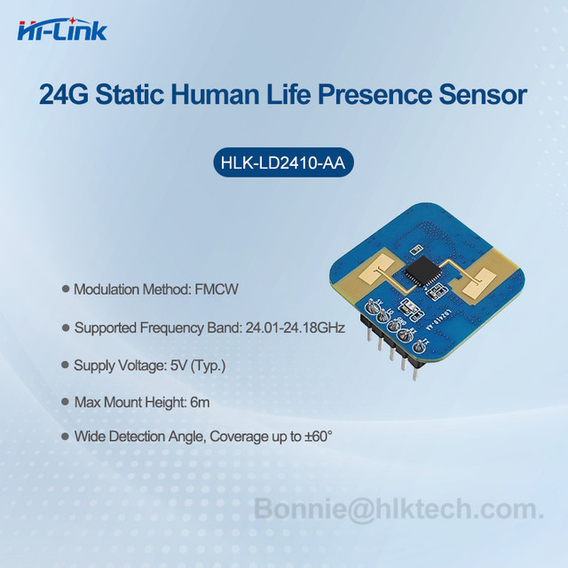 Hi-Link LD2410-AA 24GHz Radar-Modul zur Anwesenheitserkennung mit Bluetooth für LED-Beleuchtung - Bild 1