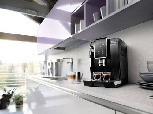 DeLonghi Dinamica ECAM 350.15.B Kaffeevollautomat Schwarz mit Milchaufschäumer und Heißwasserfunktion - Bild 1