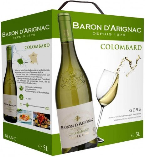 Baron D'Arignac Colombard, Weißwein, Bag-in-Box, 5 l - Bild 1