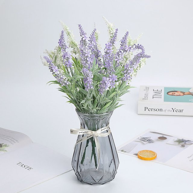 Künstliches Lavendel Bouquet in Lila im Nordic Stil für Hochzeiten und Wohnkultur - Bild 1