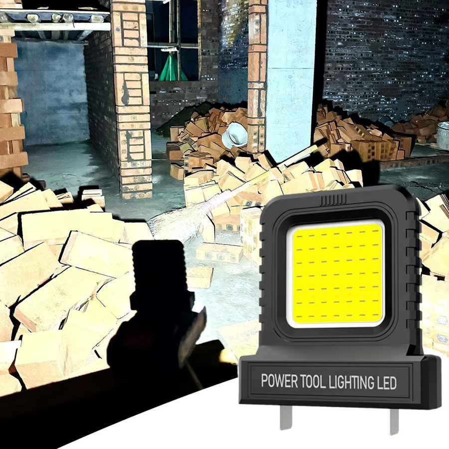 Dayi Lomvum Zhipu 14W LED Arbeitslicht für 20V-21V Li-Ion Akkus in Schwarz und Grün - Bild 2