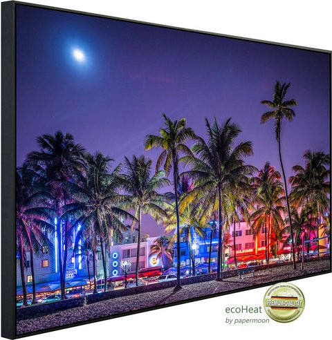 papermoon Infrarotheizung EcoHeat South Beach Miami mit Matt-Effekt in Bunt, App-Steuerung und Überhitzungsschutz - Bild 1