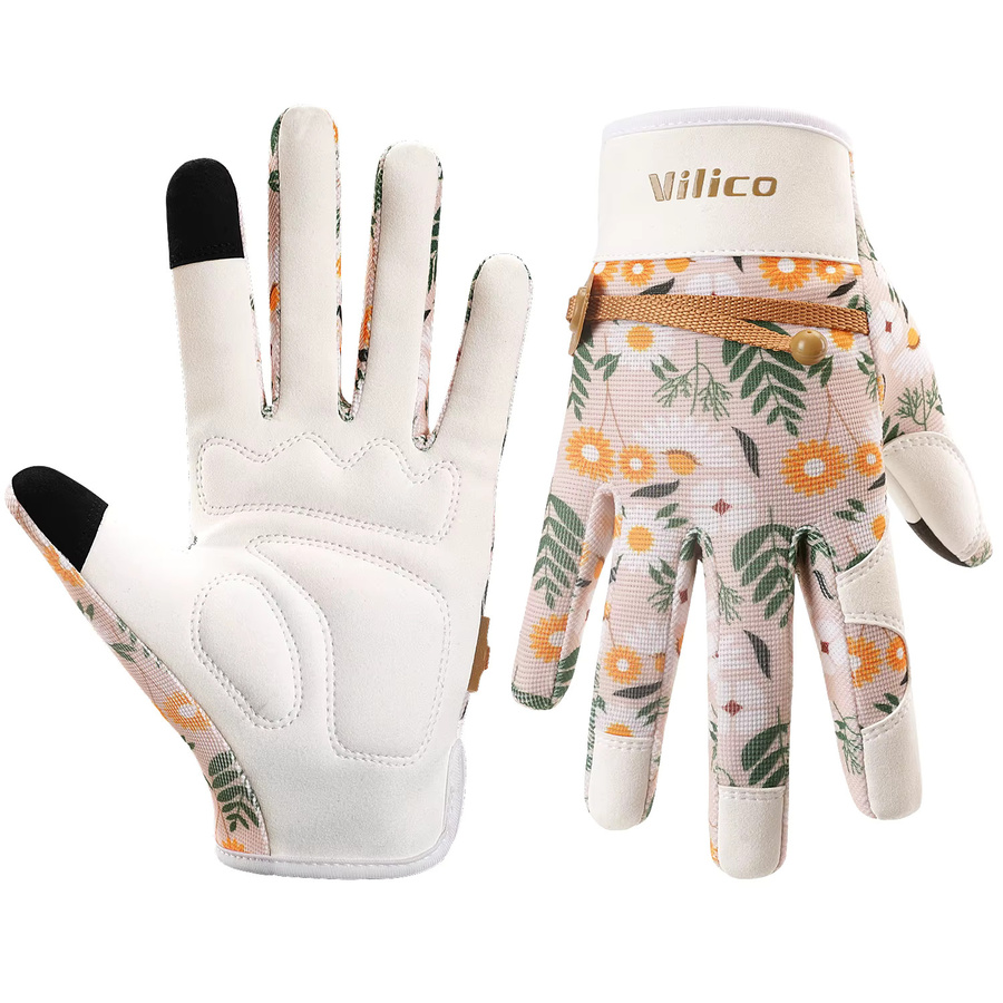 Atmungsaktive Gartenhandschuhe aus Leder für Erwachsene von Kyncilor in Multicolor - Bild 2
