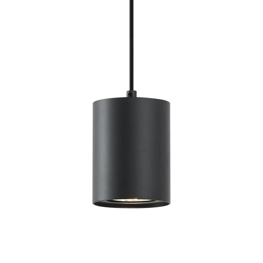 QAZQA Iconic Holt Moderne Pendelleuchte für 1-Phasen-Schienensystem, Mattschwarz, GU10, Durchmesser: 70 mm - Bild 2