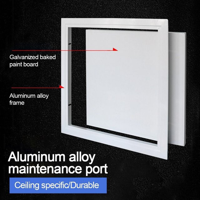 Zugangspanel aus Aluminiumlegierung in Weiß als bündige Wand- und Deckenlochabdeckung für Inspektionsöffnungen - Bild 1