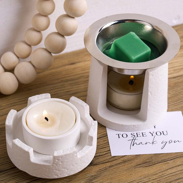 UDOCOOL Silikonform in Weiß für DIY Wachsschmelzofen und Gussformen von Kerzen, Schloss-Aroma-Brenner, Gips, Zement oder Beton zur Home Deco - Bild 1