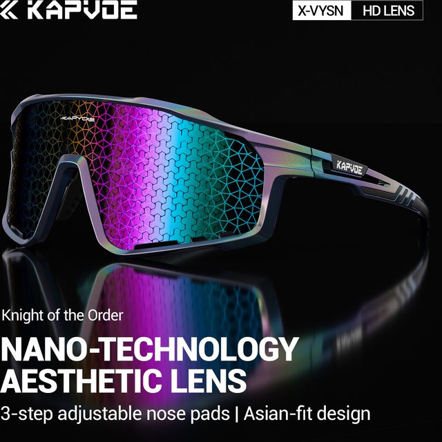 Kapvoe Sportsonnenbrille, Unisex, Vollrand, Kunststoff - Bild 1