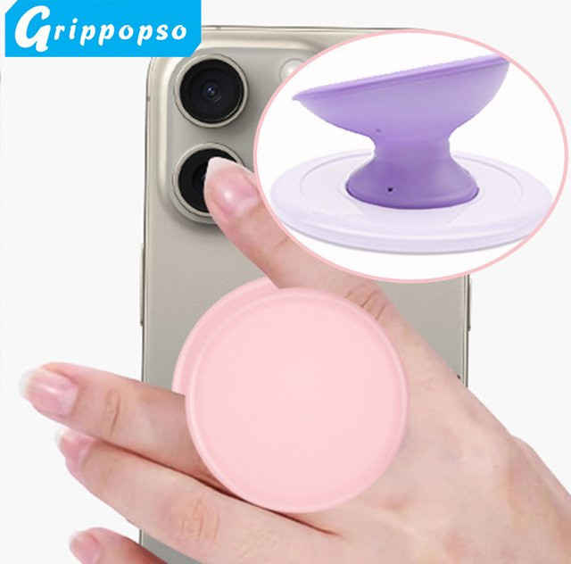 Grippopso Magnetischer Handygriffhalter aus Silikon für MagSafe Smartphones, Farbe: Weiß - Bild 1