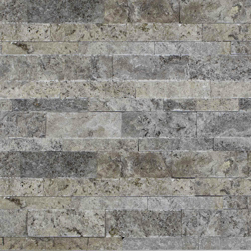 WOHNRAUSCH Wandpaneel Mudra Grey in Travertin-Optik, Farbe: Grau, Braun, Beige, B/H: 72 x 175 cm - Bild 2