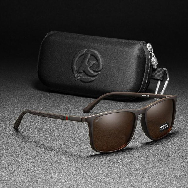 KDEAM Sonnenbrille, quadratisch, Vollrand, Schwarz, Herren - Bild 1