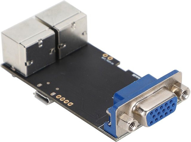 OutsideWorld VGA32 PS2 Steuermodul für Maus und Tastatur, Micro32 Chipsatz-kompatibel mit Bluetooth und Wi-Fi, schwarz - Bild 1