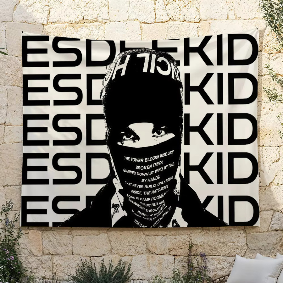 Singer EsDeeKid Rebel Flagge in Weiß als textile Dekoration für Innen und Außen - Bild 4