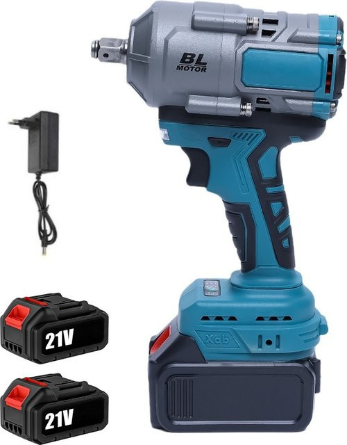 Makita Bürstenloser Schlagschrauber mit 1/2 Zoll Antrieb, 3000 Nm Drehmoment und variabler Geschwindigkeit bis 4100 U/min, passend für 18-21V Makita LXT Akkus, Blau - Bild 1