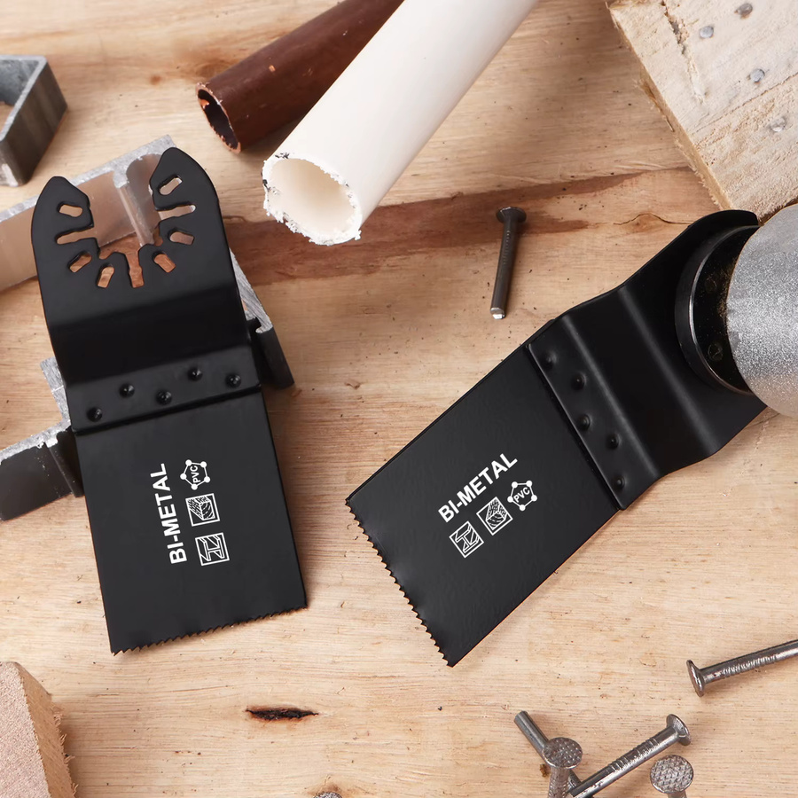 Bimetall-Oszillierwerkzeugklinge 34 mm für Holz und Metall in Schwarz - Bild 3