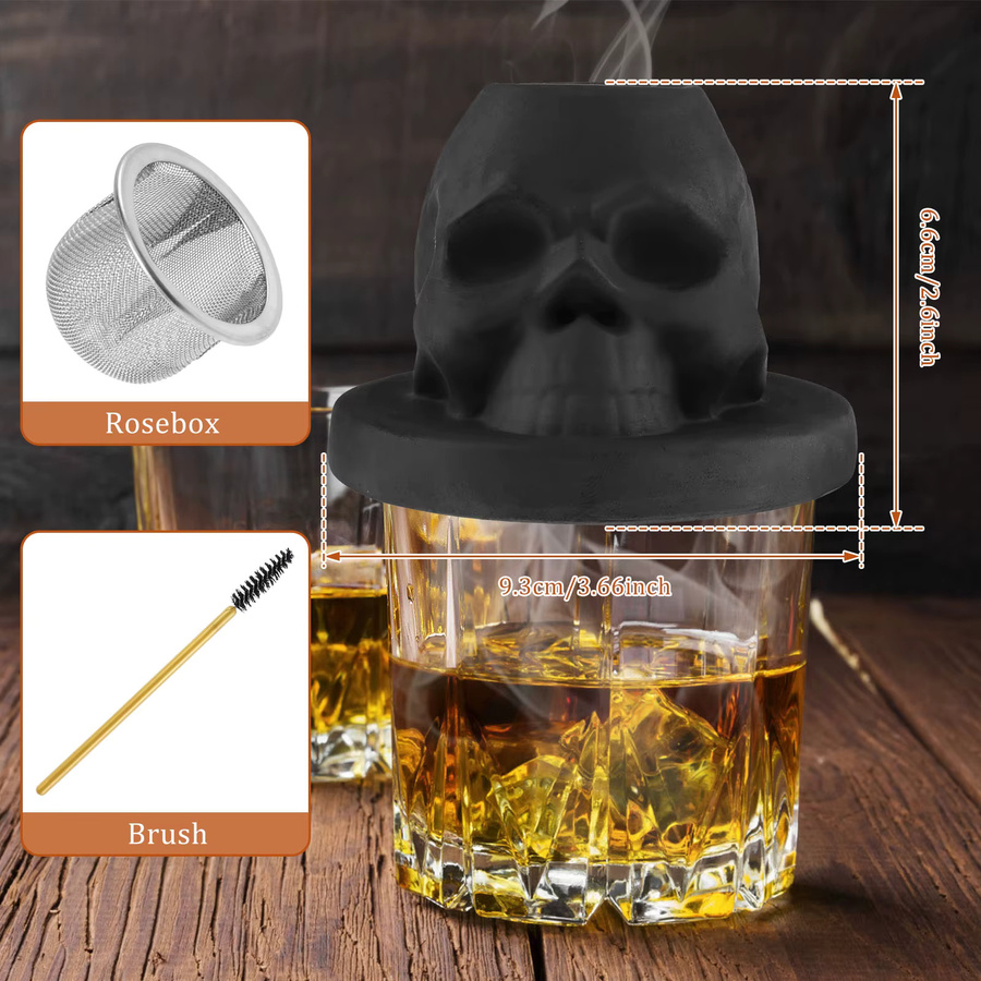 Keramik Cocktail Raucher Kit in Schwarz für Whisky, Wein und Bourbon - Bild 2