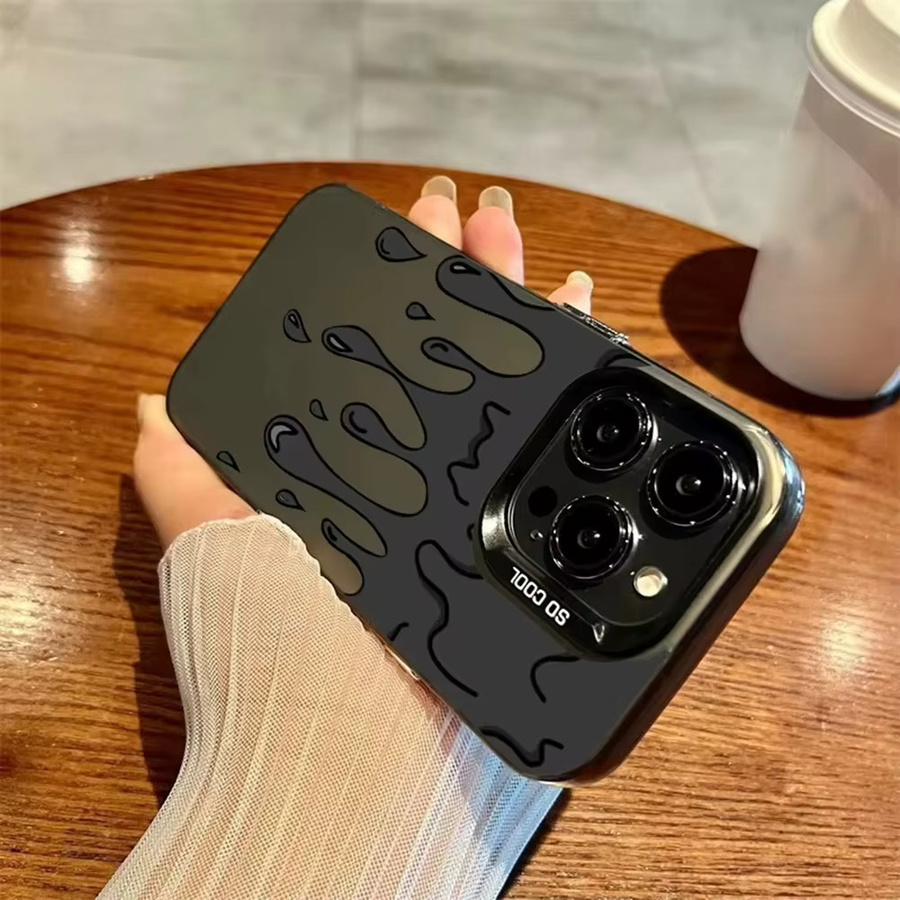 AKABEILA Graffiti Kunst Handyhülle aus weichem TPU für iPhone 11 bis 16 Pro Max, Mehrfarbig/Grau - Bild 2