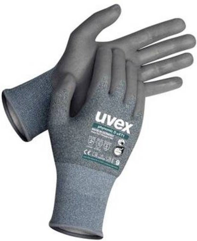 Uvex Schnittschutzhandschuhe 60781 HPPE Carbon in Grau, 1 Paar - Bild 1