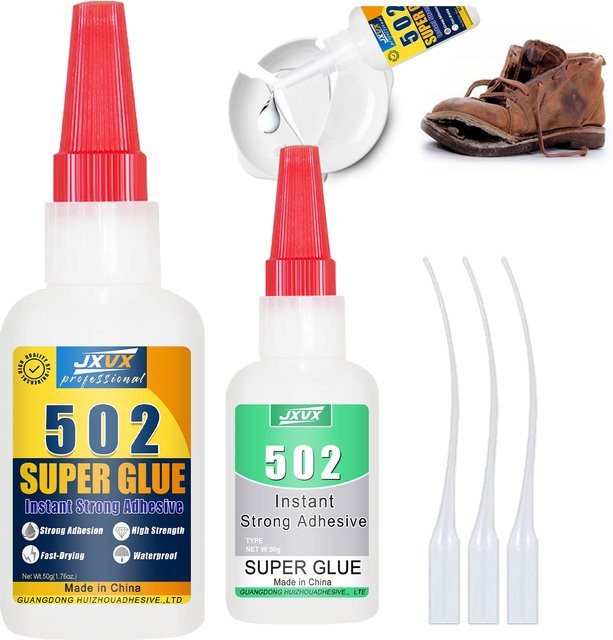 Superkleber 502 Cyanacrylat-Klebstoff für Metall, Kunststoff, Holz, Glas, Keramik, Leder und Gummi - Bild 1