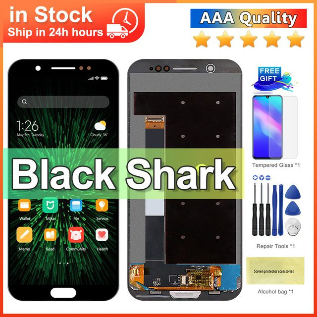 Xiaomi Black Shark 1 LCD Display mit Touch Glas Digitizer Vollversammlung in Schwarz 5,99 Zoll - Bild 1