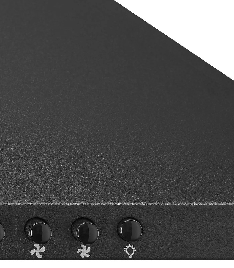Exquisit KH 60-8.3 Dunstabzugshaube in Schwarz mit Umluftfunktion und LED-Display, Wandmontage, B/T/H: 60,0 x 59,5 x 48,0 cm - Bild 2