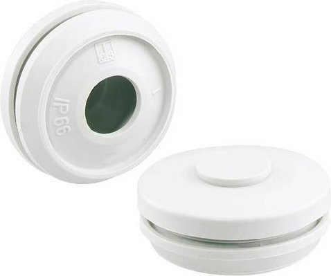 Spelsberg Doppelmembranstutzen 26011601 UV-beständig und halogenfrei in Weiß - Bild 1