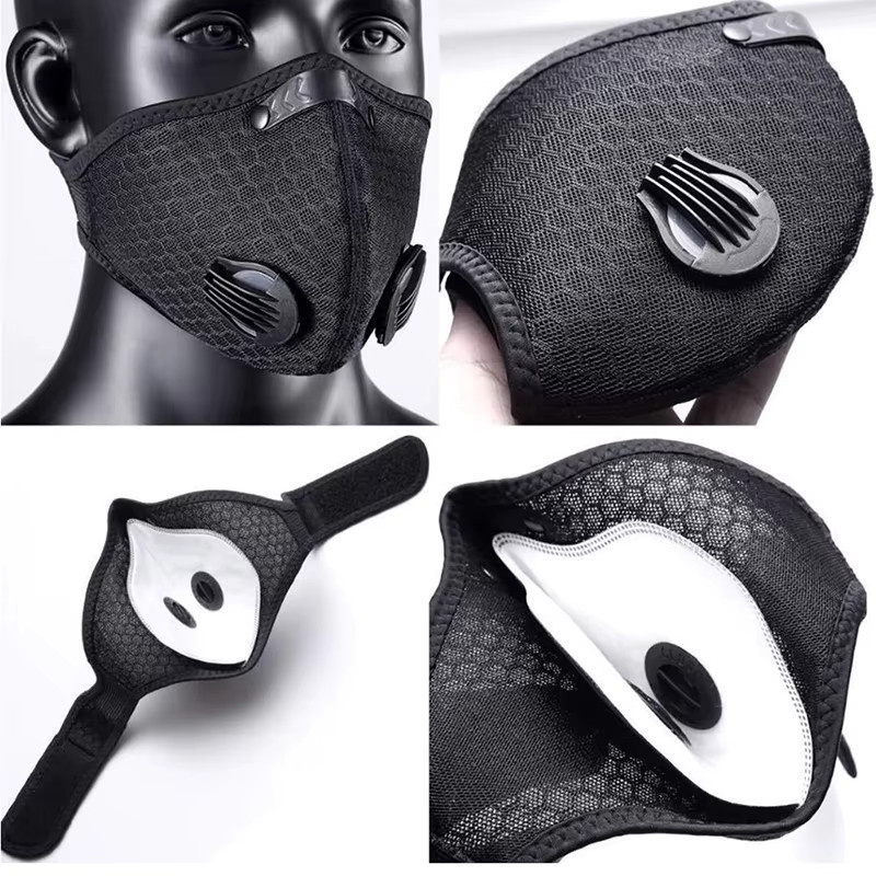 5-Schichten Aktivkohlefilter Ersatzschutz für Radfahrer Gesichtsmasken als Staubfilter gegen PM2.5 - Bild 2