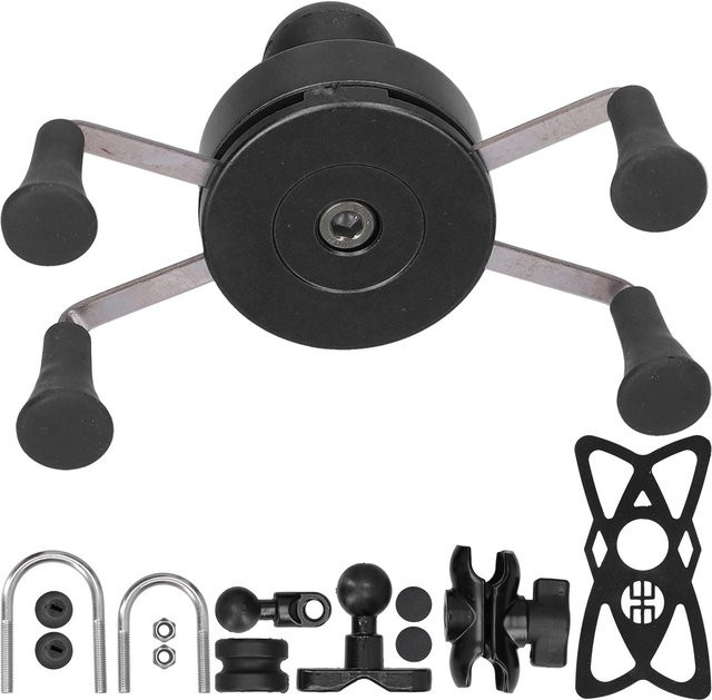 CosyHome Universal Handyhalter für den Lenker mit 13 Zubehörteilen für iOS, Schwarz - Bild 1
