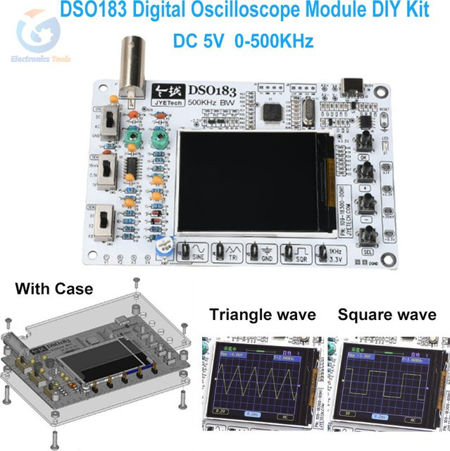 Gaqqee DSO183 Digitales Oszilloskop DIY Elektronik-Trainingsset mit Typ-C-Schnittstelle, 0-500KHz - Bild 1