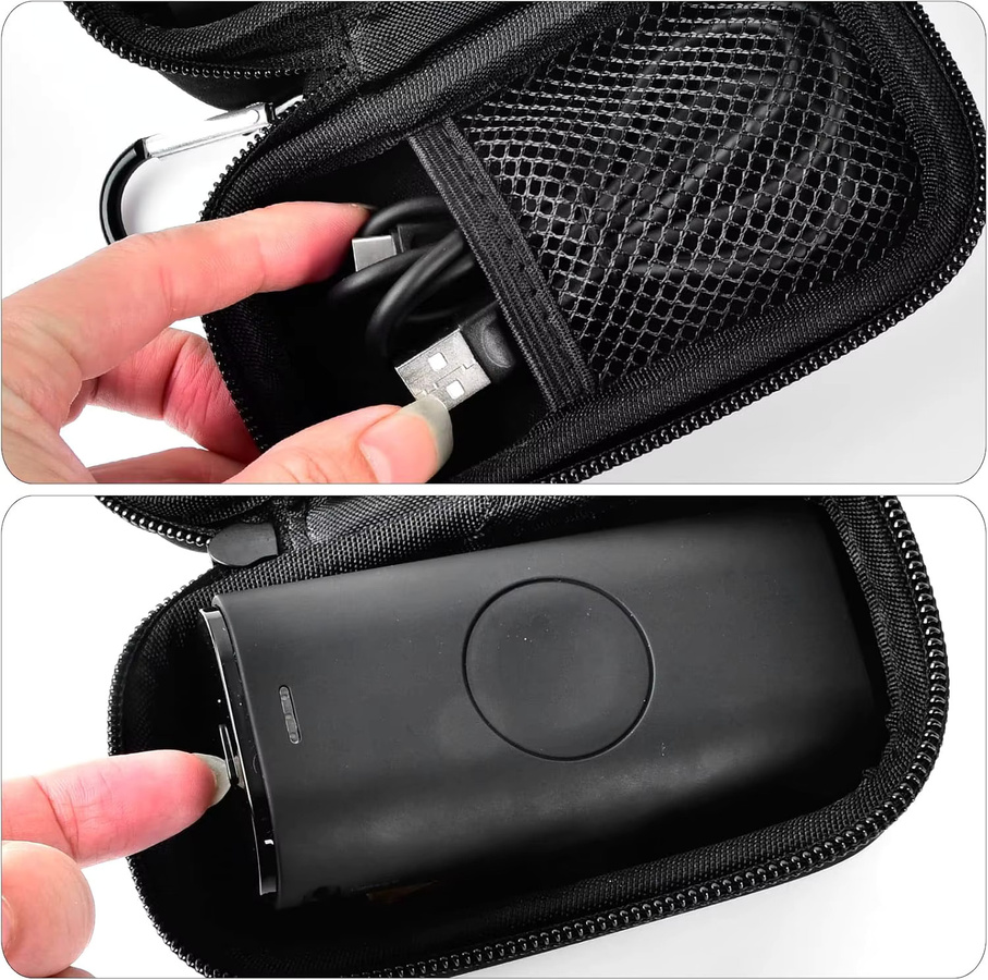 iWALK Tragetasche in Schwarz für Apple Watch Ladegerät und Telefonladegerät mit 9000 mAh Ladeakku - Bild 5