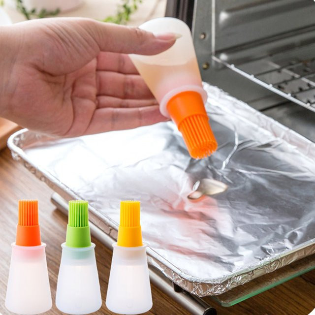 Hitzebeständlicher Silikon-Basting-Pinsel für die Küche zum Backen, Kochen und Grillen - Bild 1
