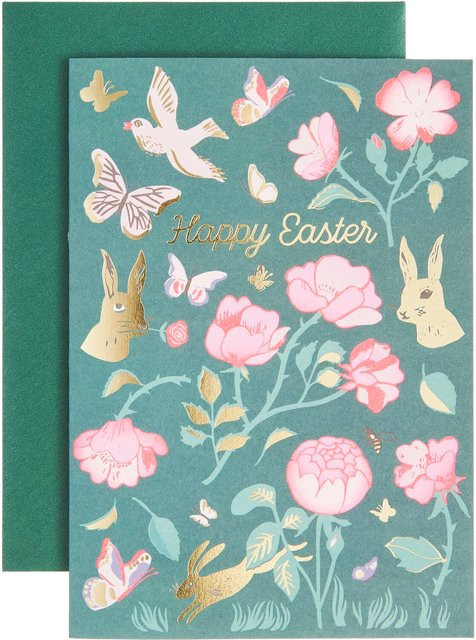 Rico Design Paper Poetry Grußkarte La Vie en Rose Happy Easter - Bild 1