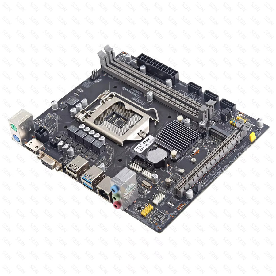 SZJN LGA1151 Motherboard-Set für 6. bis 9. Generation Intel Core, unterstützt DDR3 bis max. 32GB, mit M.2 NVMe und SATA 3.0, Schwarz - Bild 3