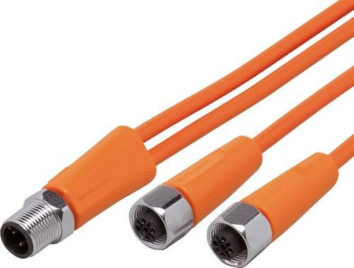 ifm electronic Verbindungsleitung EVT330 mit Stecker und Buchse, gerade, orange, 5-polig, Länge: 2 m - Bild 1