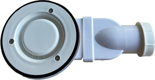 Vente-unique Abfluss für Dusche Mirnosa in Weiß, Durchmesser: 22 cm - Bild 1