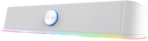 Trust GXT 619W Thorne RGB Soundbar PC-Lautsprecher für TV und Monitor, Weiß - Bild 1